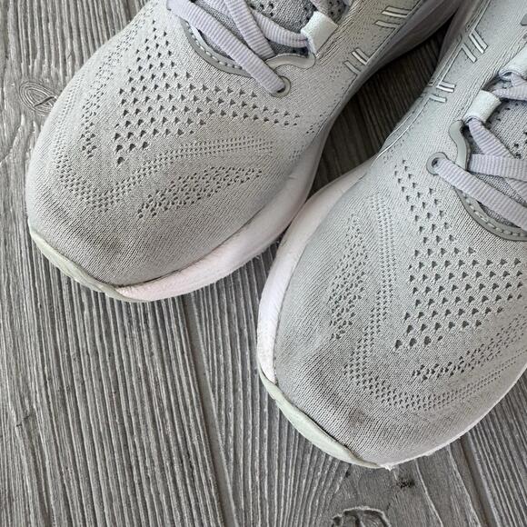 NEW ASICS Gel Nimbus 26 Piedmont Grey Blue White Women's 8 Running Cushion - Picture 9 of 12